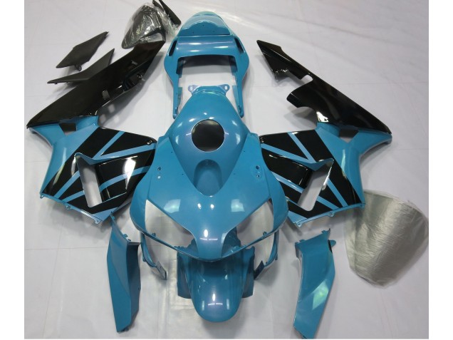 Light Blue & Gloss Black Honda CBR600RR Fairings 2003-2004