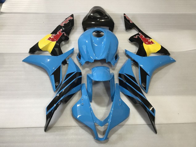 Light Blue Red Bull Honda CBR600RR Fairings 2007-2008