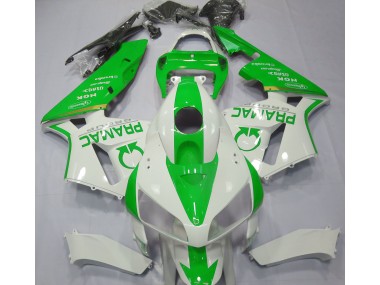 Light Green and White Pramac Honda CBR600RR Fairings 2005-2006