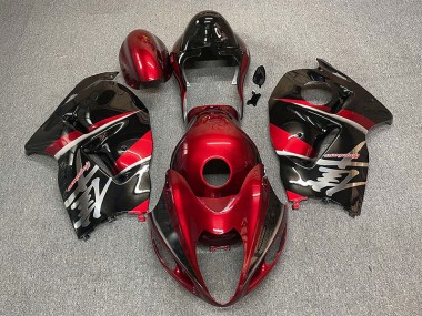 Maroon and Black Style Suzuki GSXR 1300 Fairings 1997-2007