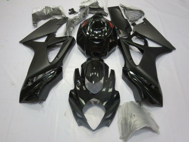 Matte Black Gloss Suzuki GSXR 1000 Fairings 2007-2008