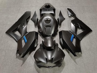 Matte Black & Light Blue Honda CBR600RR Fairings 2013-2020