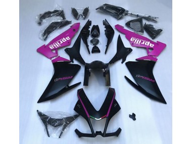 Matte Black & Pink Aprilia RSV4 1000 Fairings 2010-2015