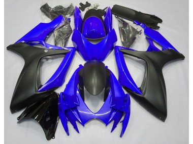 Ocean Blue Suzuki GSXR 600-750 Fairings 2006-2007