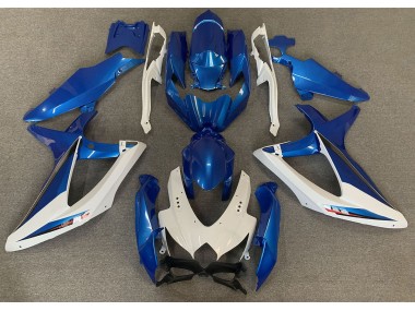 OEM Style Blue and White Suzuki GSXR 600-750 Fairings 2008-2010