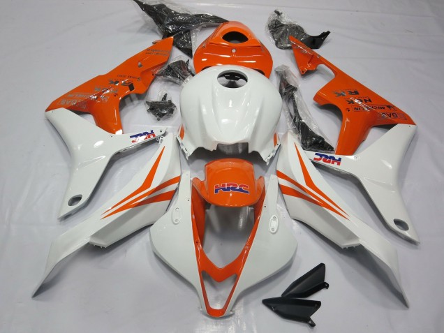 Orange and White HRC- CBR600RR 07-08 Honda CBR600RR Fairings 2007-2008