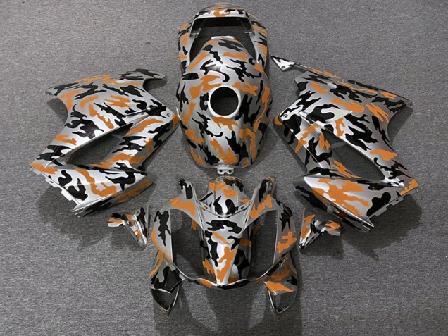 Orange Camo Honda VFR800 Fairings 2002-2012