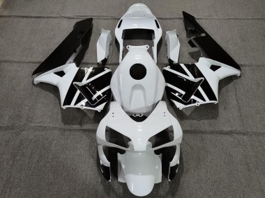 Pearl White and Black Honda CBR600RR Fairings 2003-2004