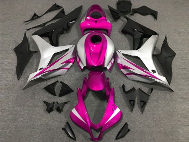 Pink and Silver OEM Style Honda CBR600RR Fairings 2007-2008