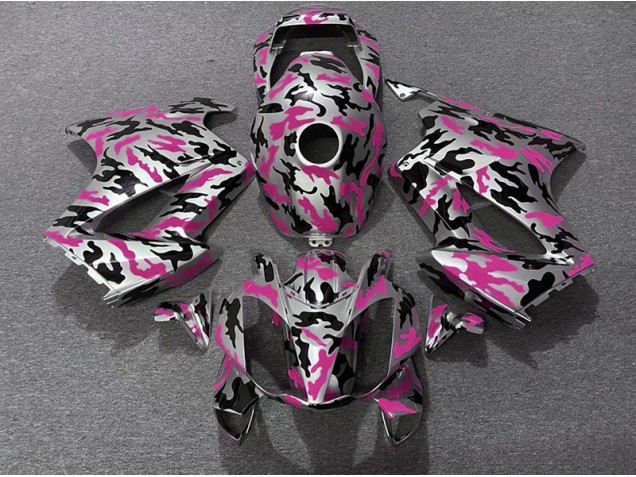 Pink Camo Honda VFR800 Fairings 2002-2012