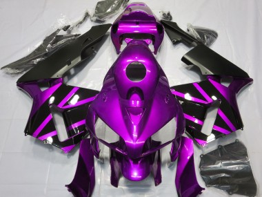 Purple & Gloss Black Design Honda CBR600RR Fairings 2005-2006