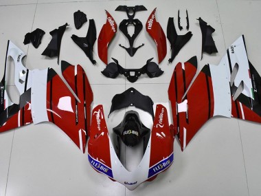 Red and White Ducati 959 1299 Fairings 2015-2017