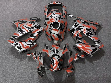 Red Camo Honda VFR800 Fairings 2002-2012