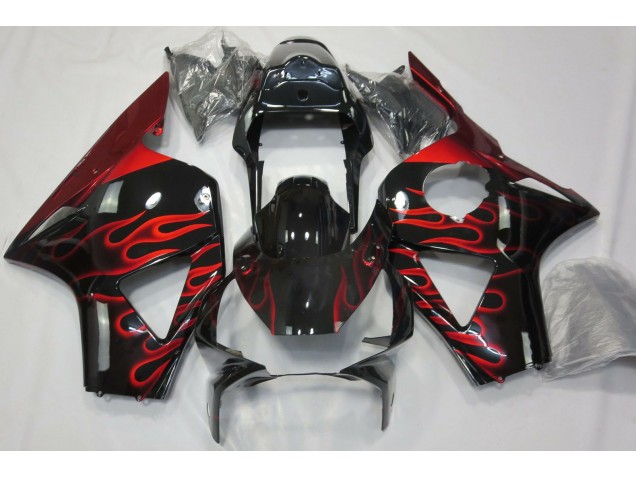 Red Flame Honda CBR954 Fairings 2002-2003