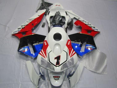 Red White Black and Blue Honda CBR600RR Fairings 2003-2004