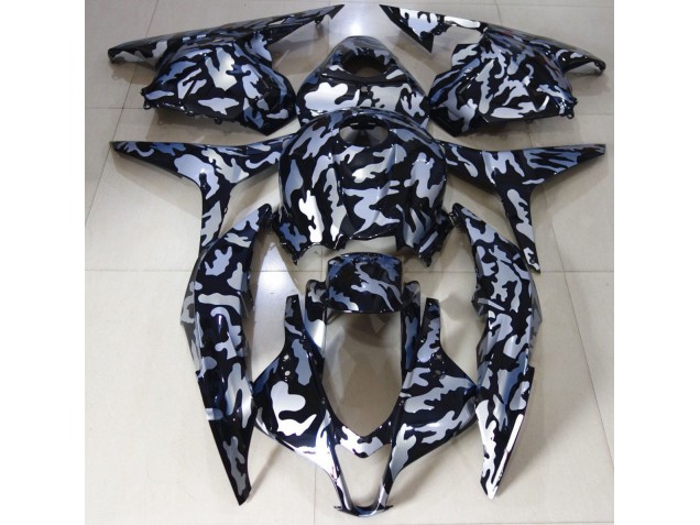 Silver Snow Camo Honda CBR600RR Fairings 2009-2012