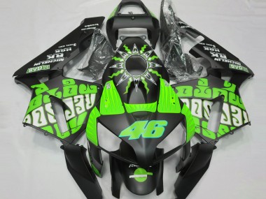 Slime Green Rossi Repsol Honda CBR600RR Fairings 2003-2004