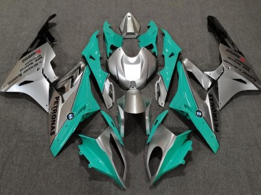 Teal and Silver BMW S1000RR Fairings 2009-2018