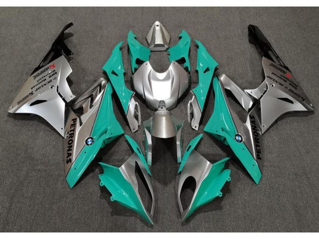 Teal and Silver BMW S1000RR Fairings 2009-2018