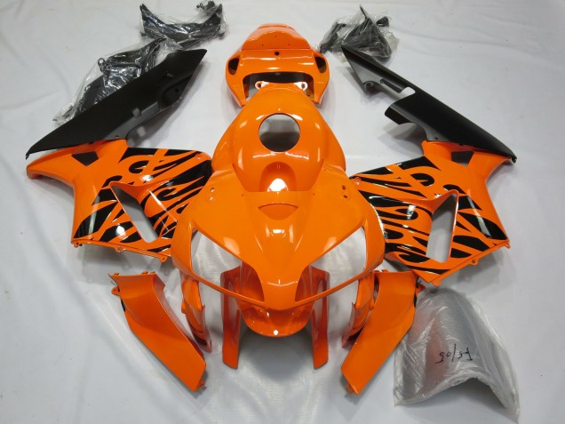 Tribal Orange Honda CBR600RR Fairings 2005-2006