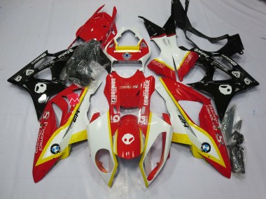 Yellow and Red BMW S1000RR Fairings 2009-2016