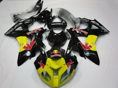 Yellow Black Red Bull BMW S1000RR Fairings 2009-2018